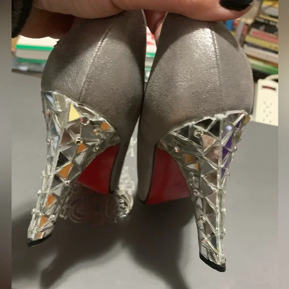 Christian Louboutin mirrored heels. - Picture 5 of 8